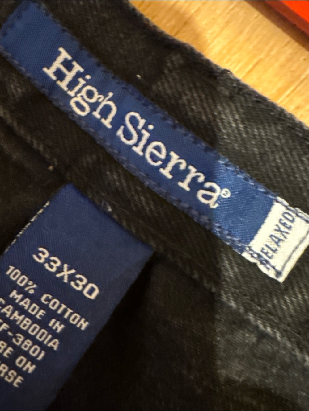 Vintage 90’s High Sierra Dark Jeans Jet Black Classic Core 33x30 High Waisted
